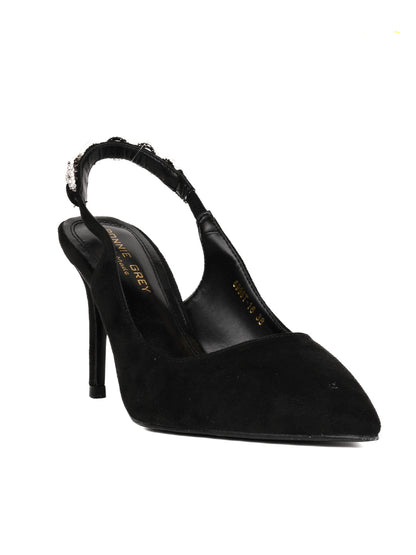 Women, Women Footwear, Black Pumps