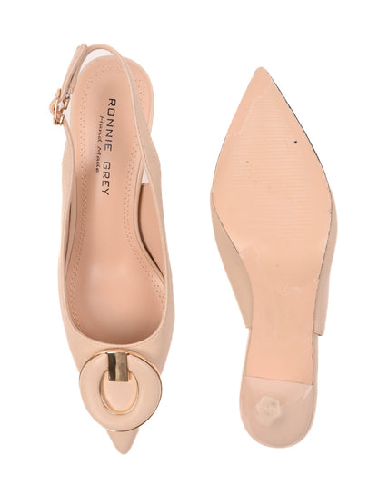 Women, Women Footwear, Beige Pumps