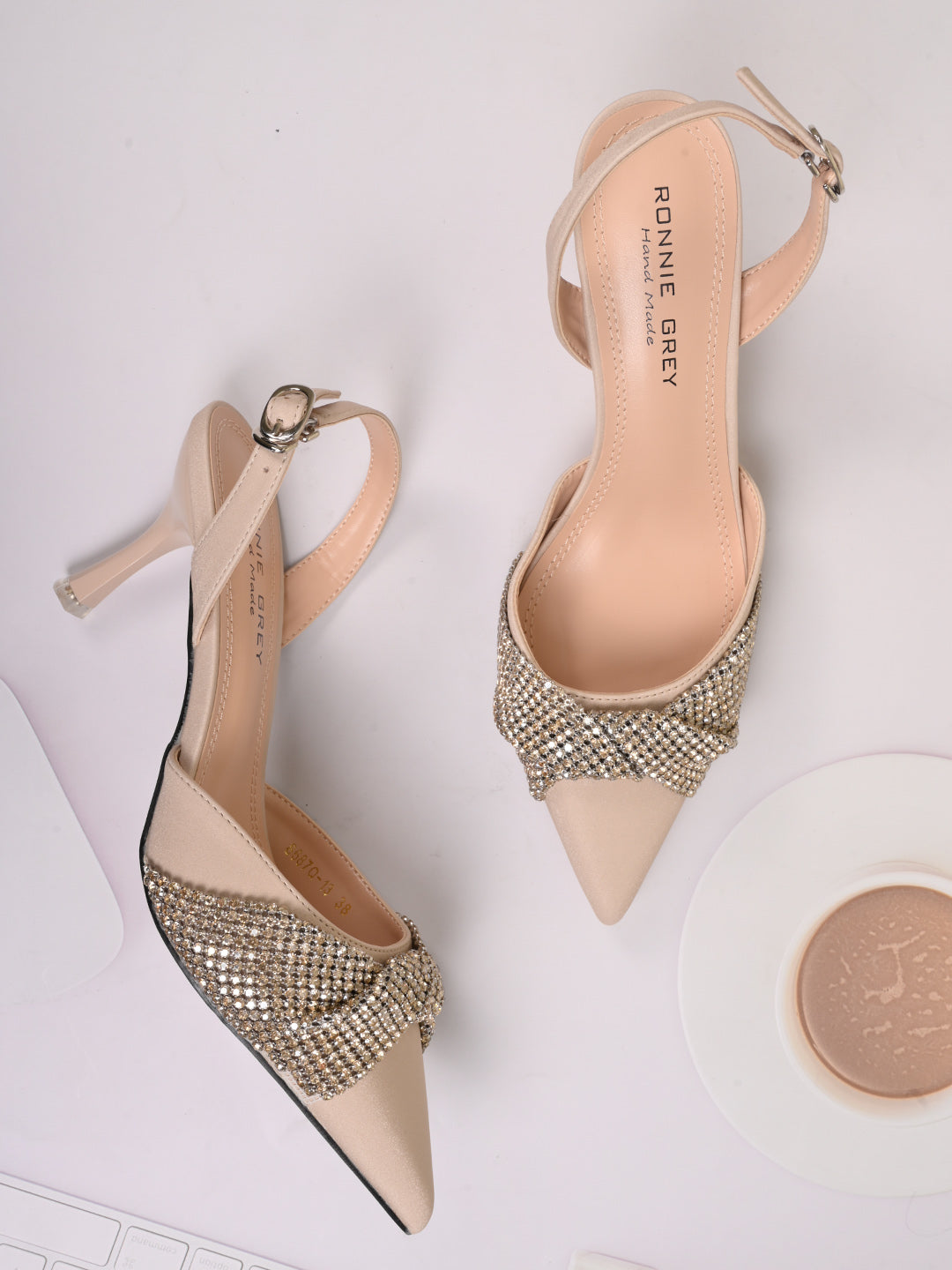 Women, Women Footwear, Beige Pumps