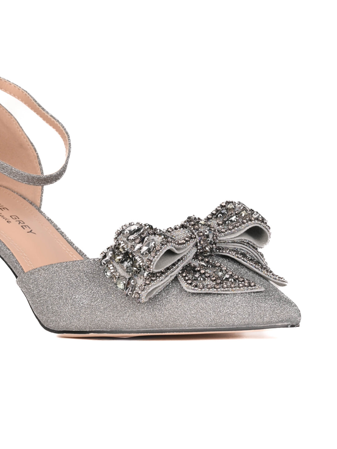 Women, Women Footwear, Grey Pumps