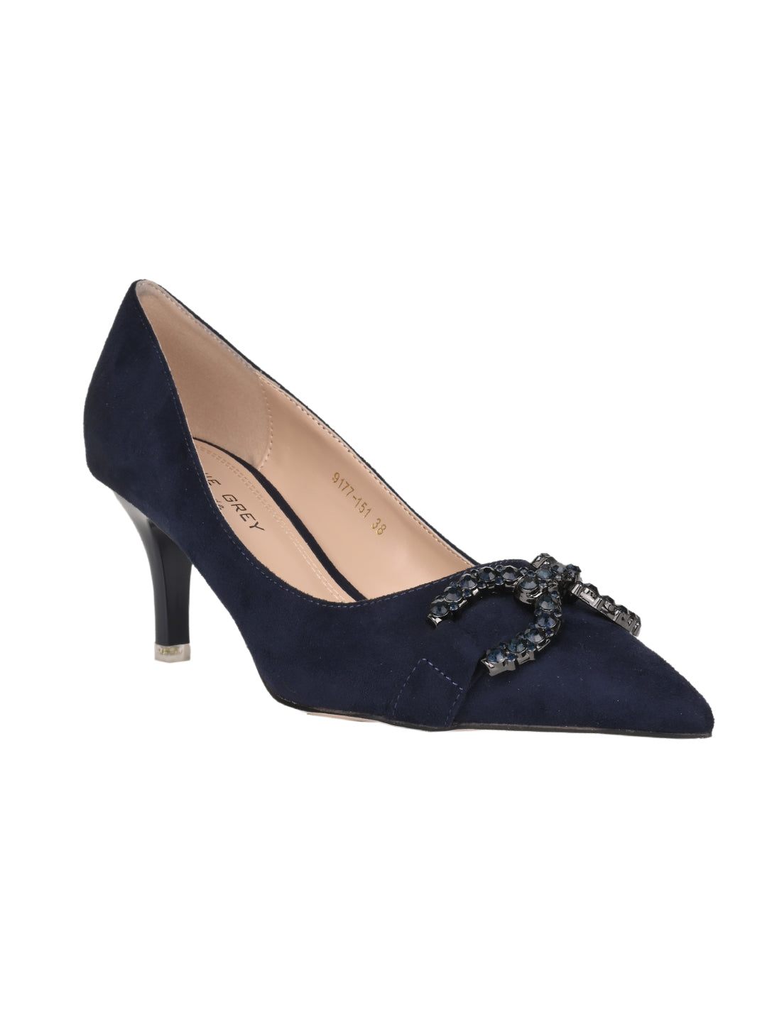 Women, Women Footwear, Navy Blue Pumps