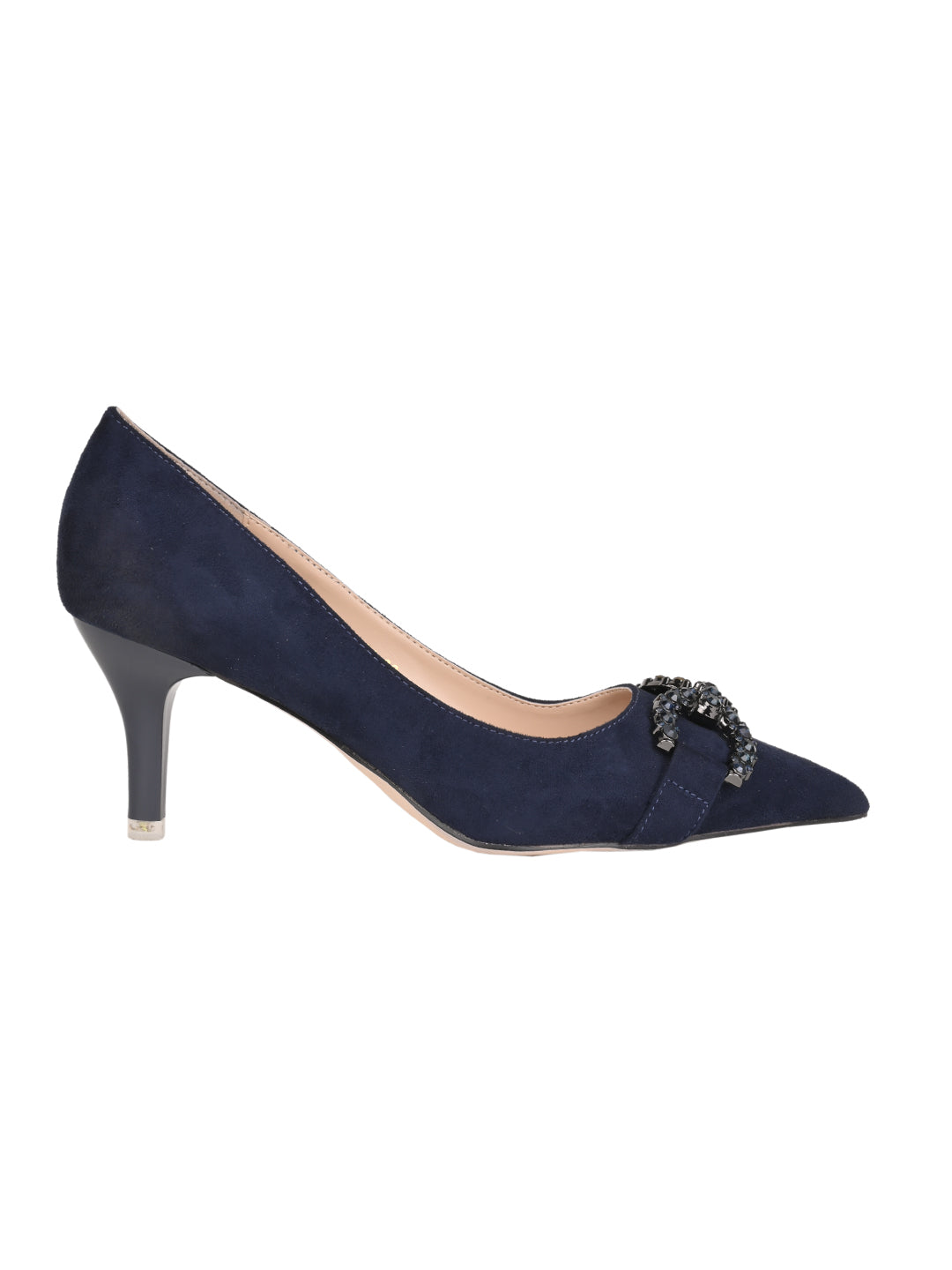 Women, Women Footwear, Navy Blue Pumps