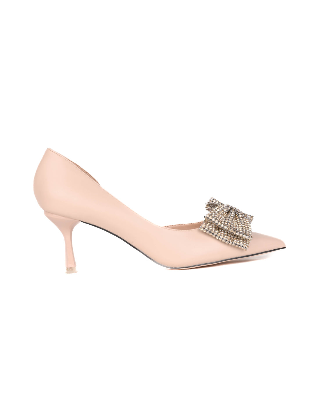 Women, Women Footwear, Beige Pumps