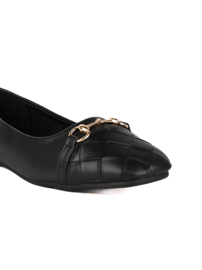 Women, Women Footwear, Black Ballerinas