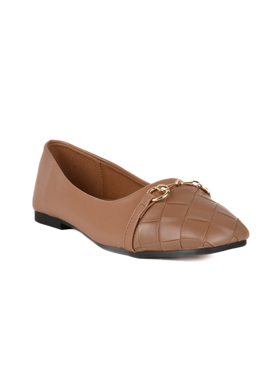 Women, Women Footwear, Brown Ballerinas