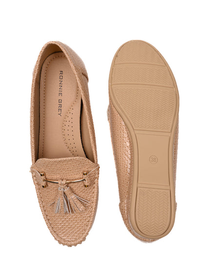 Women, Women Footwear, Beige Loafers