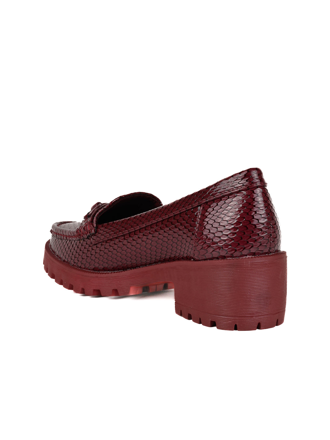 Women, Women Footwear, Maroon Loafers