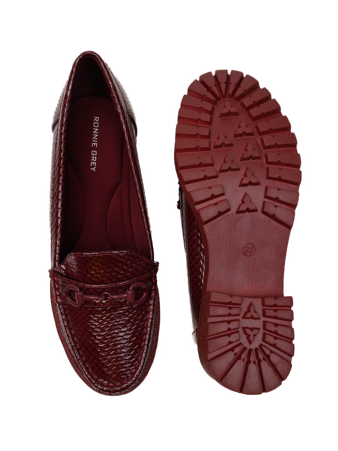 Women, Women Footwear, Maroon Loafers