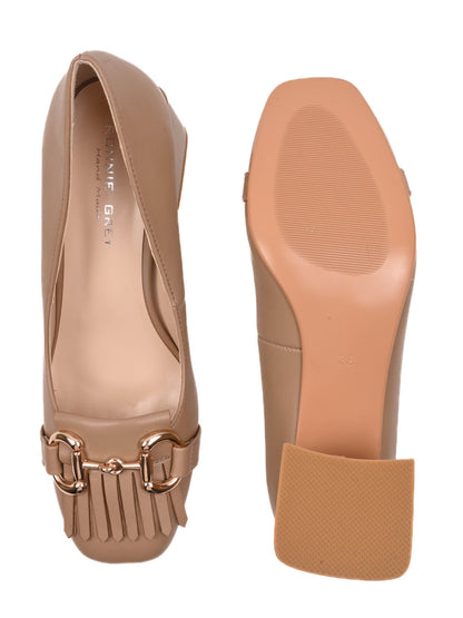 Women, Women Footwear, Beige Pumps