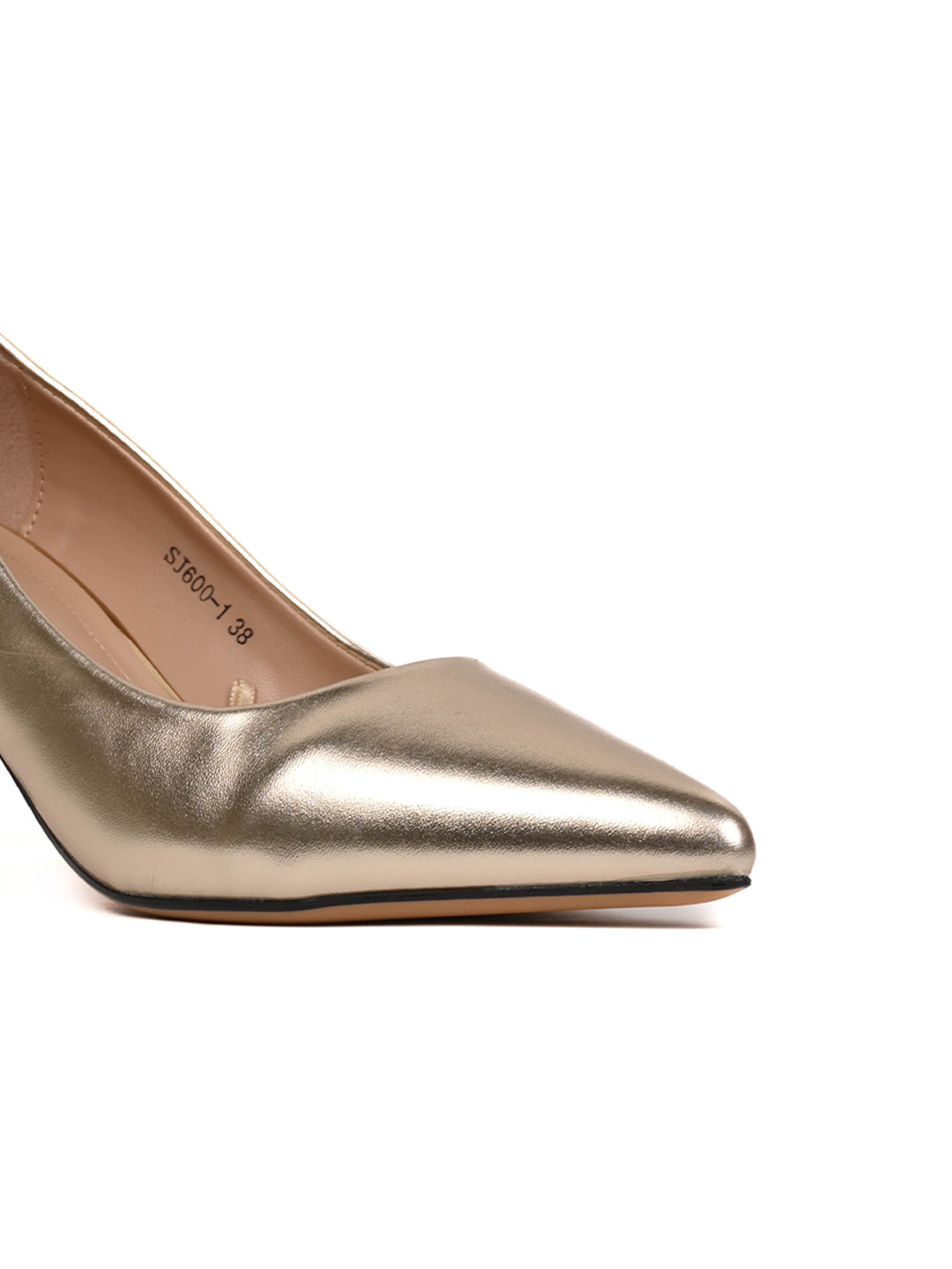 Women, Women Footwear, Gold Pumps