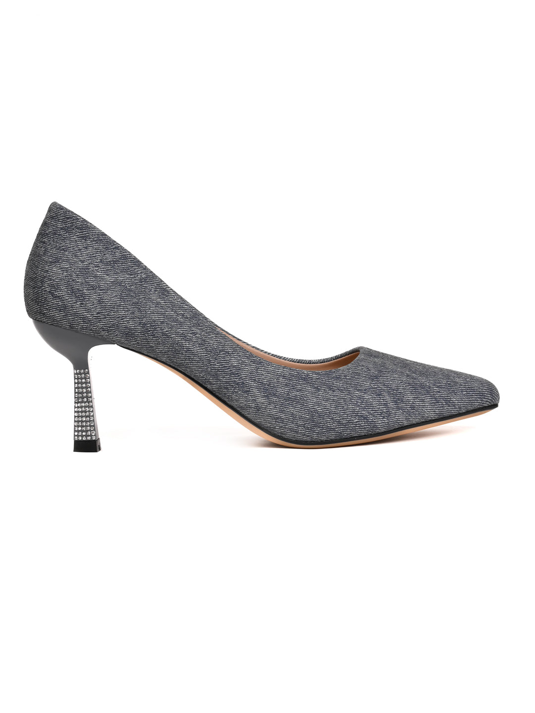 Women, Women Footwear, Navy Blue Pumps