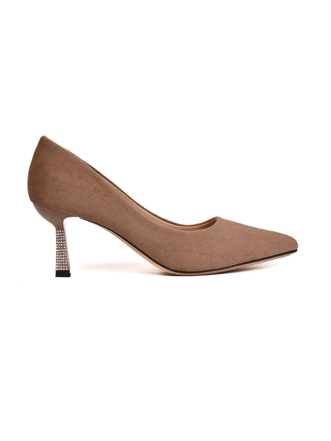 Women, Women Footwear, Khaki Pumps