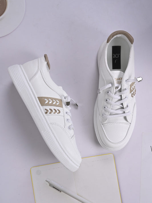 Women, Women Footwear, White Sneakers