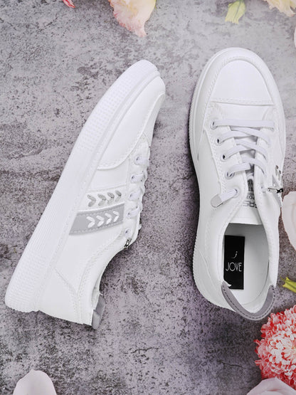 Women, Women Footwear, White Sneakers