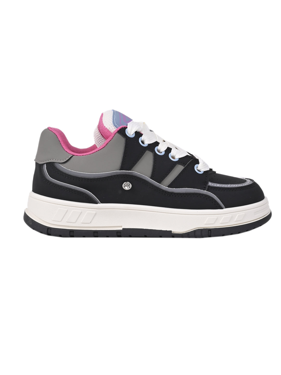 Women, Women Footwear, Black Sneakers