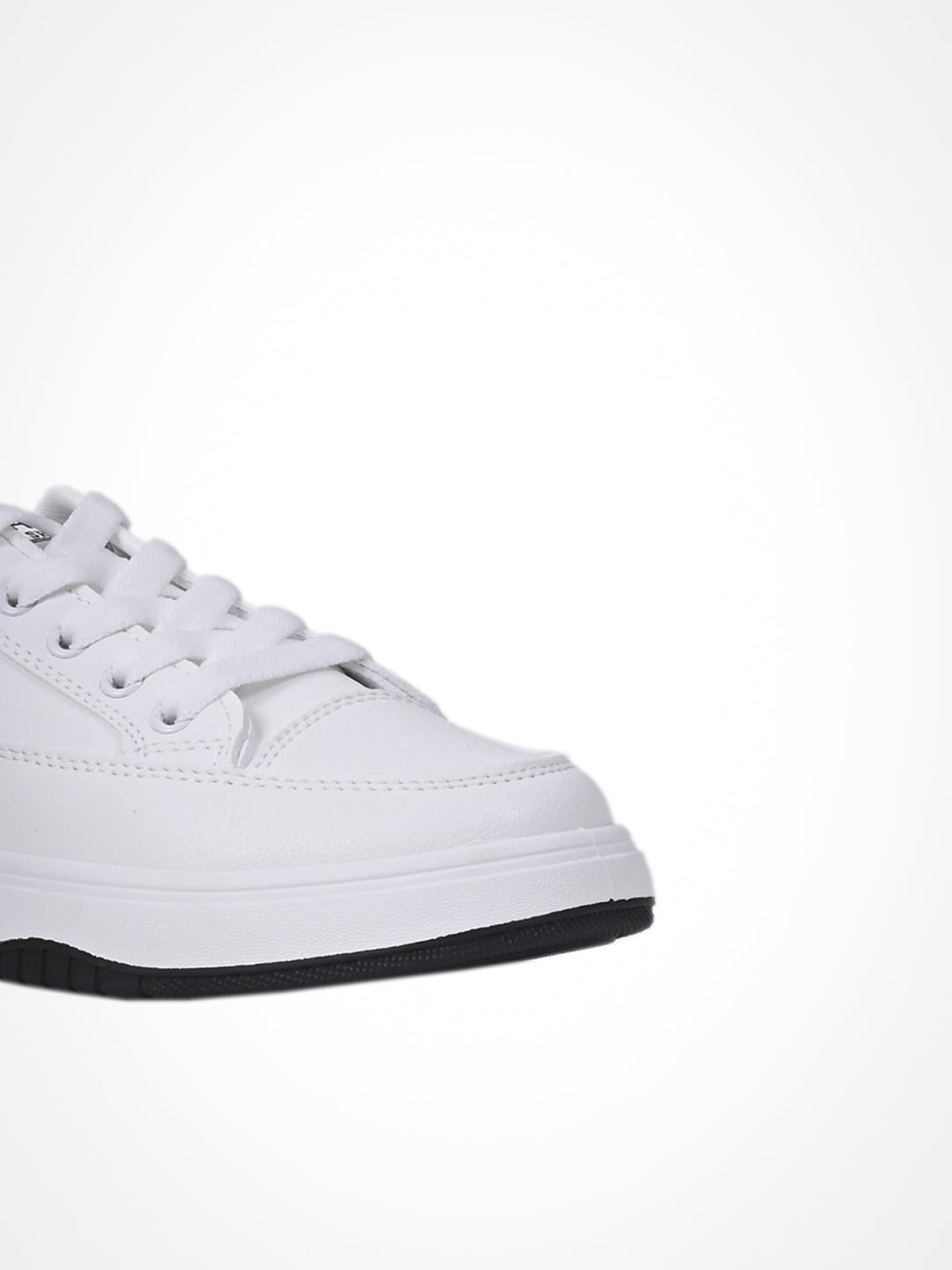 Women White Solid Sneakers