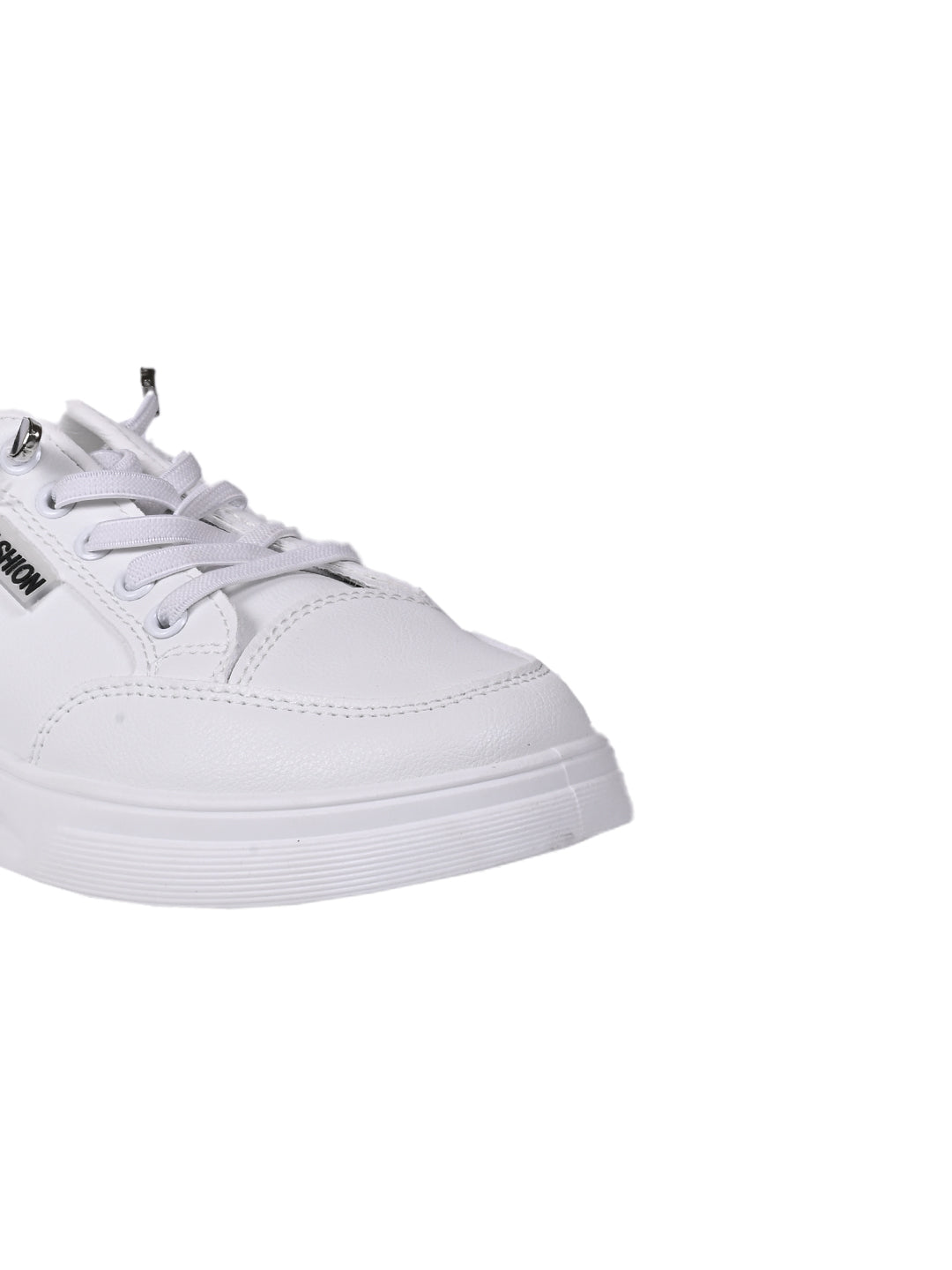 Women White Solid Sneakers