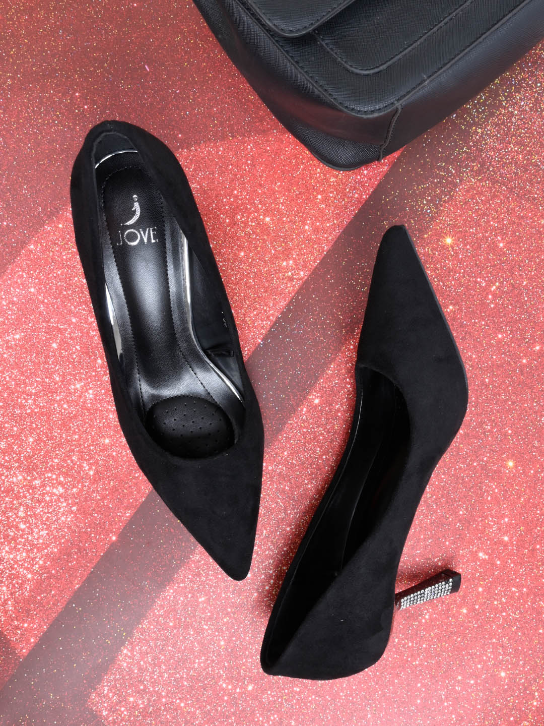 Women, Women Footwear, Black Pumps