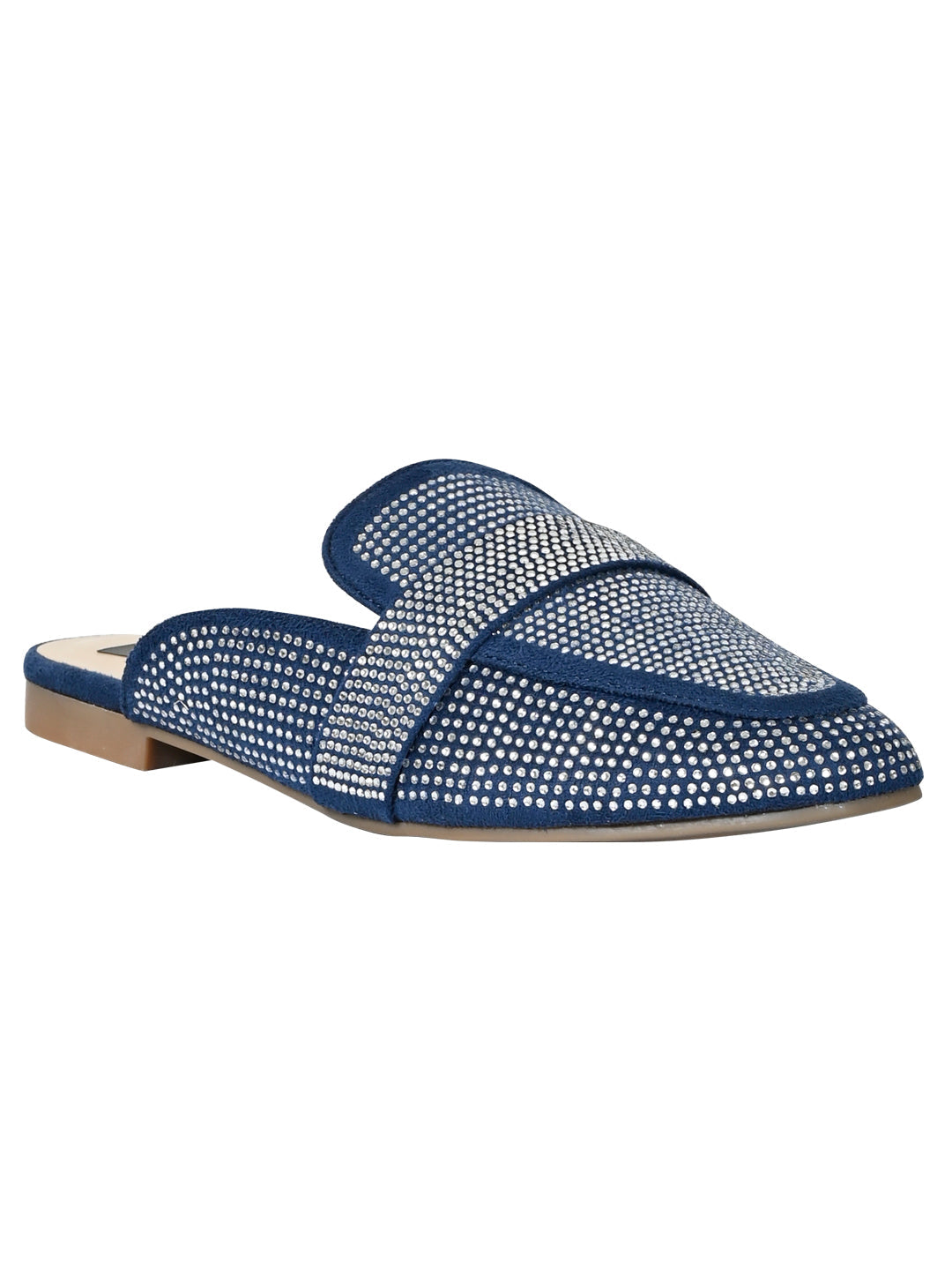 Footwear, Women Footwear, Blue Mules