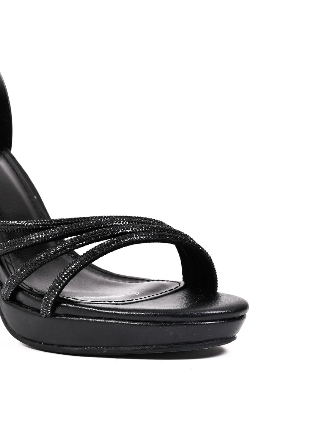 Women, Women Footwear, Black Sandal