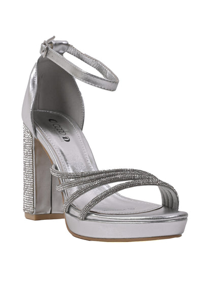 Women, Women Footwear, Silver Sandal