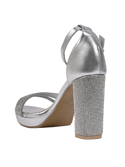 Women, Women Footwear, Silver Sandal