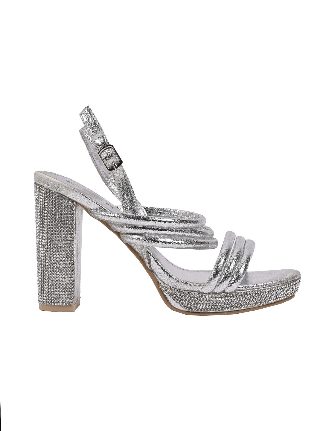 Women, Women Footwear, Silver Sandal