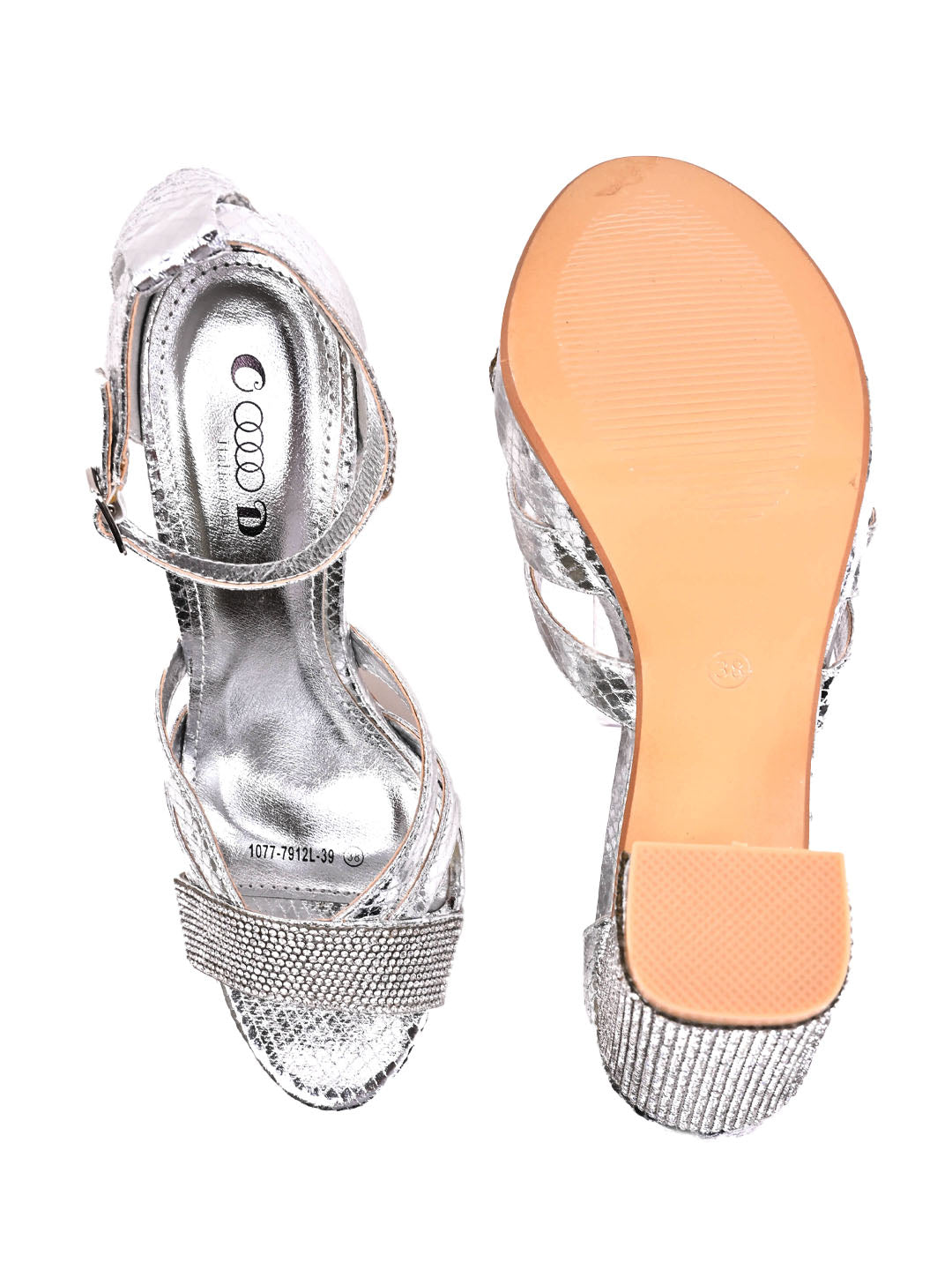 Women, Women Footwear, Silver Sandal