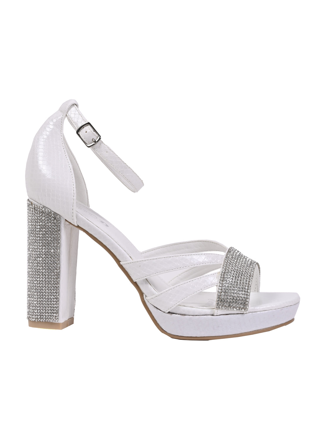 Women, Women Footwear, White Sandal