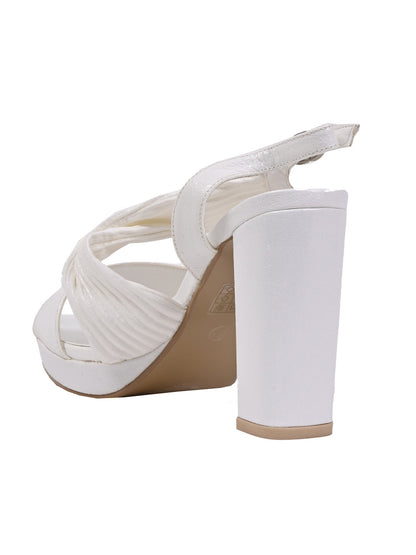 Women, Women Footwear, White Sandal