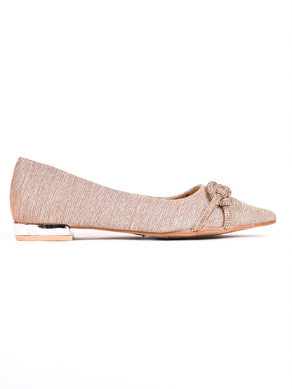 Women, Women Footwear, Champage Ballerinas