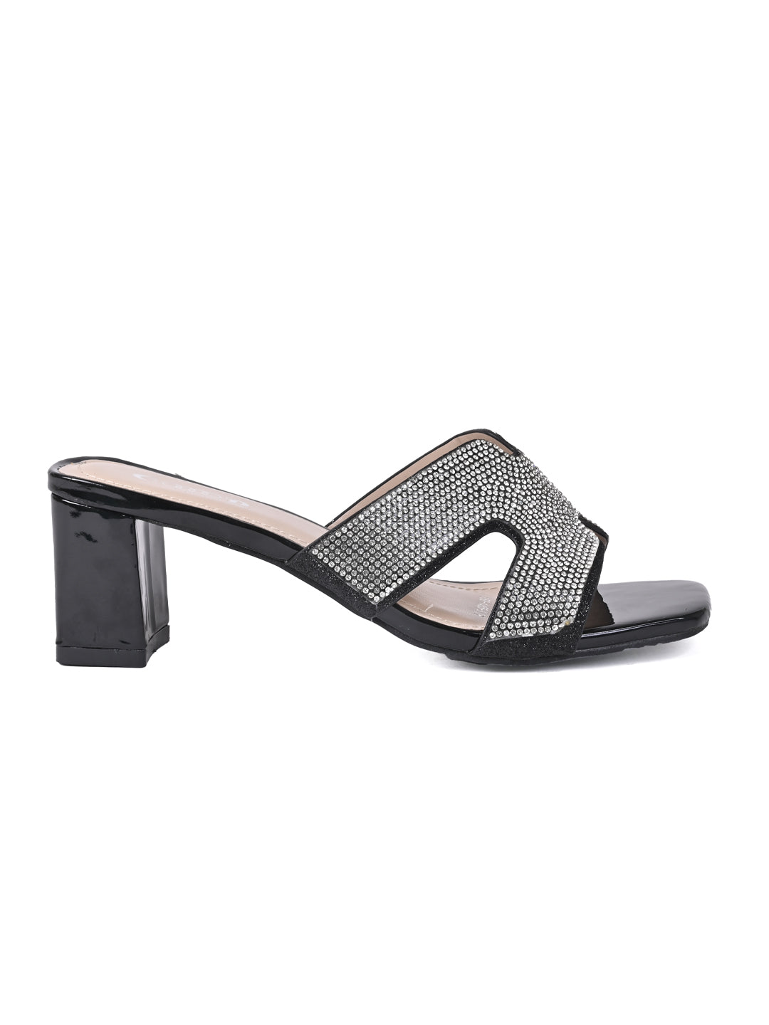 Women, Women Footwear, Black Sandals