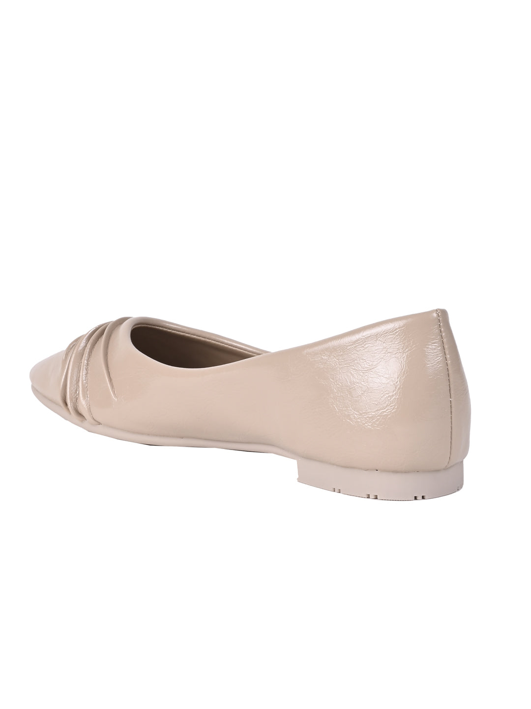 Women, Women Footwear, Beige Ballerinas