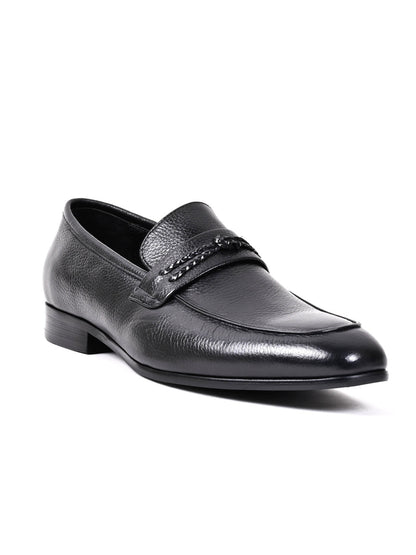 Men, Men Footwear, Black Formal Loafers