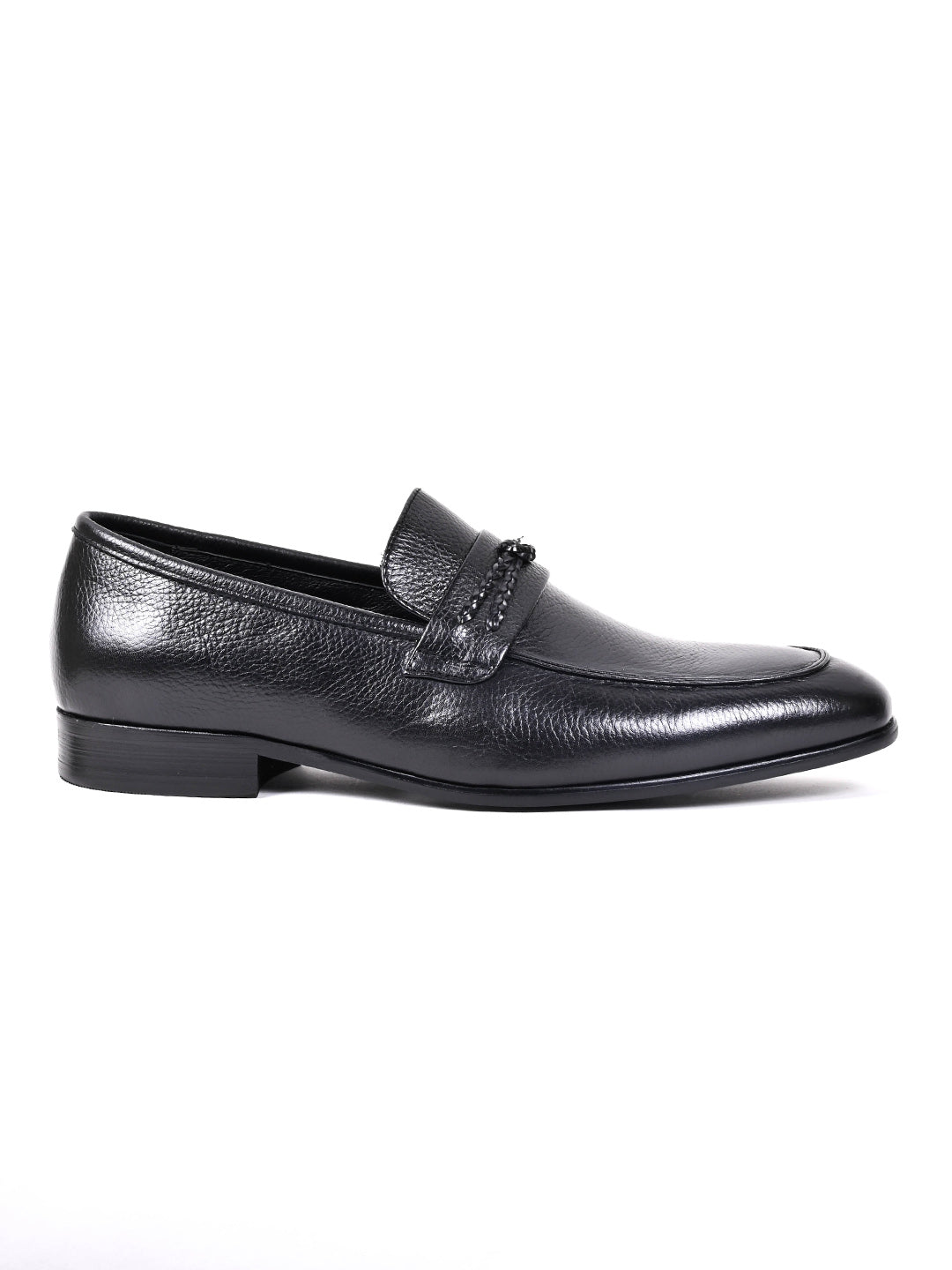 Men, Men Footwear, Black Formal Loafers