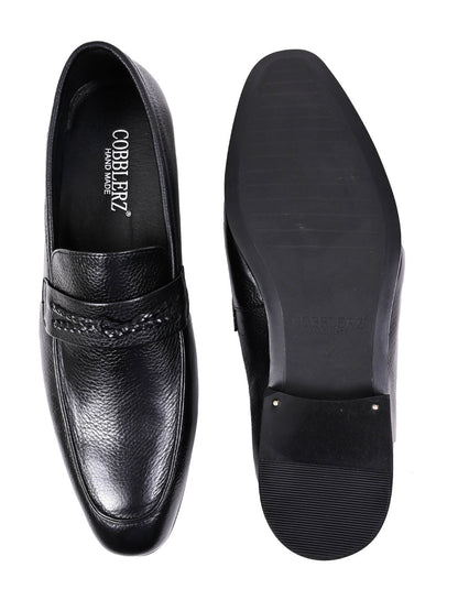 Men, Men Footwear, Black Formal Loafers