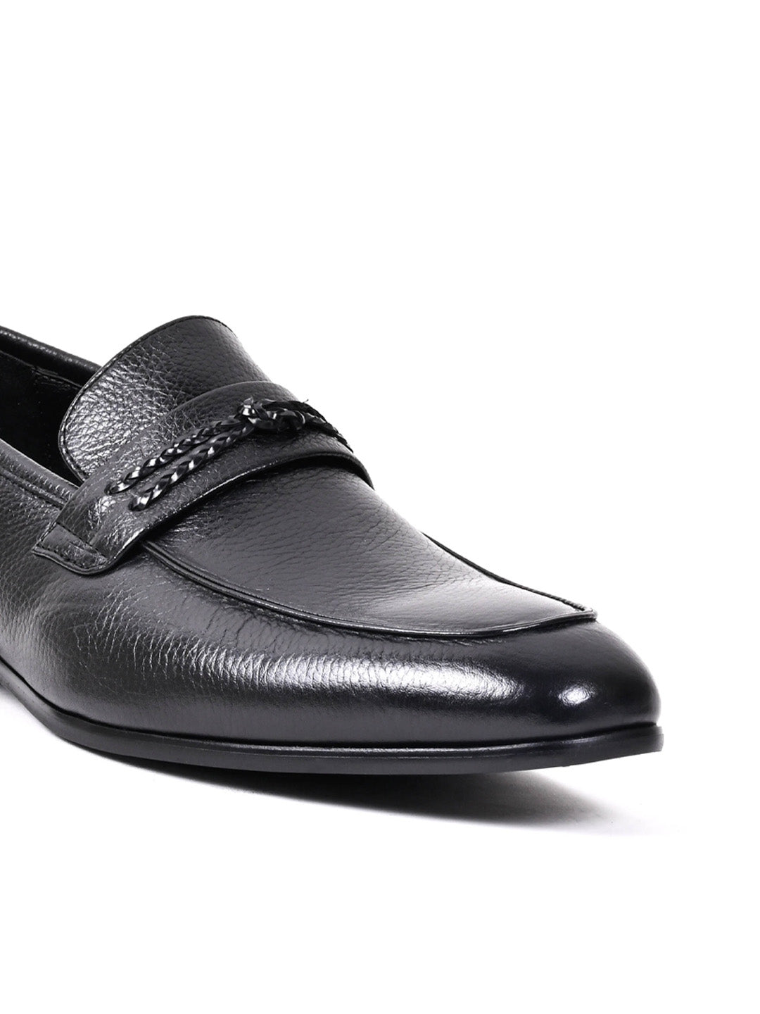 Men, Men Footwear, Black Formal Loafers