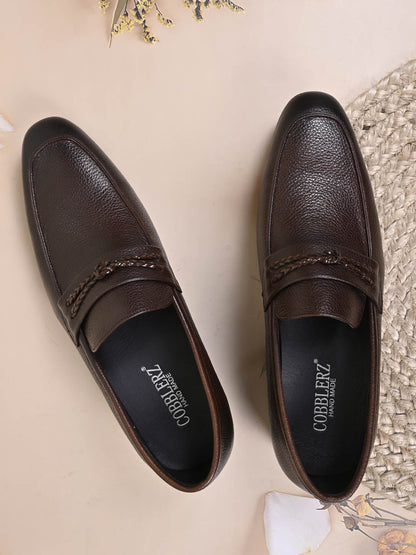 Men, Men Footwear, Brown Formal Loafers