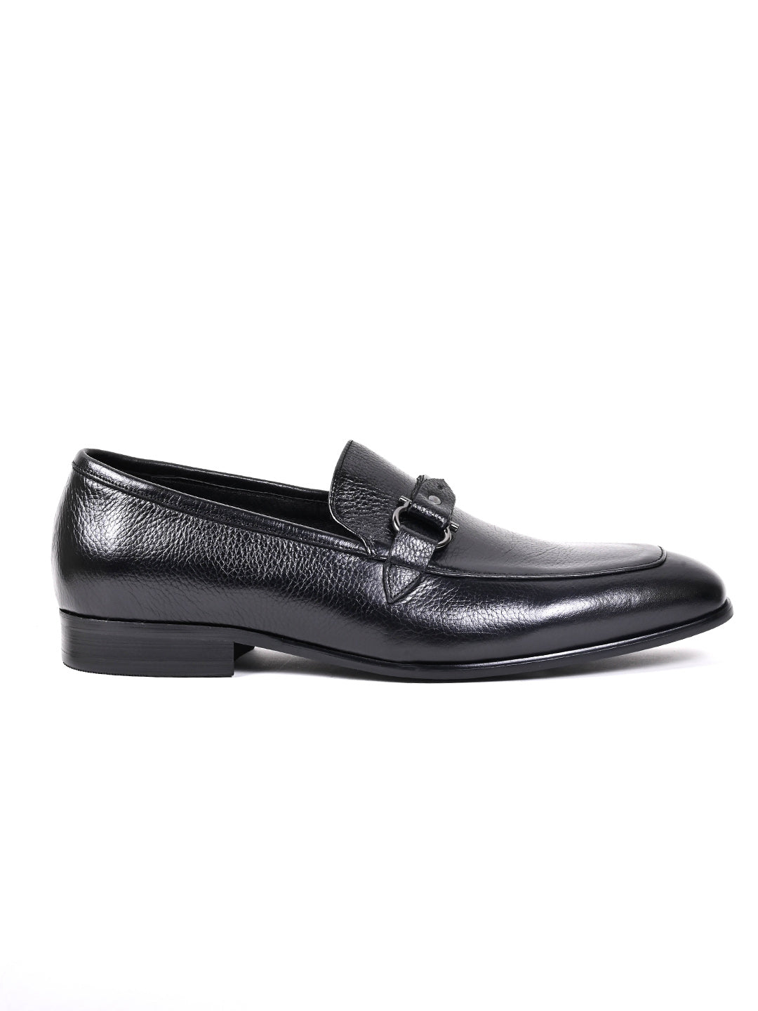 Men, Men Footwear, Black Loafers