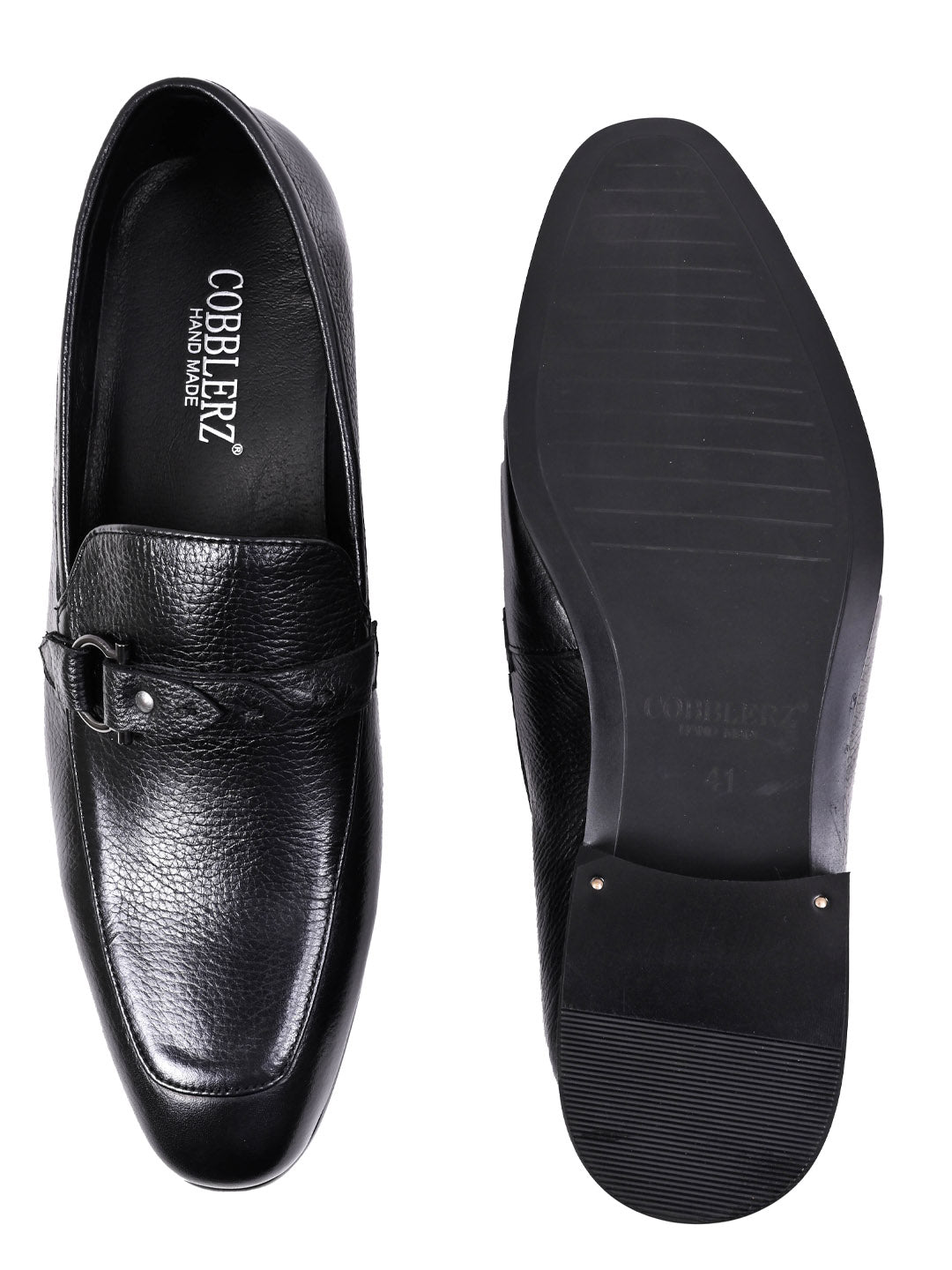 Men, Men Footwear, Black Loafers