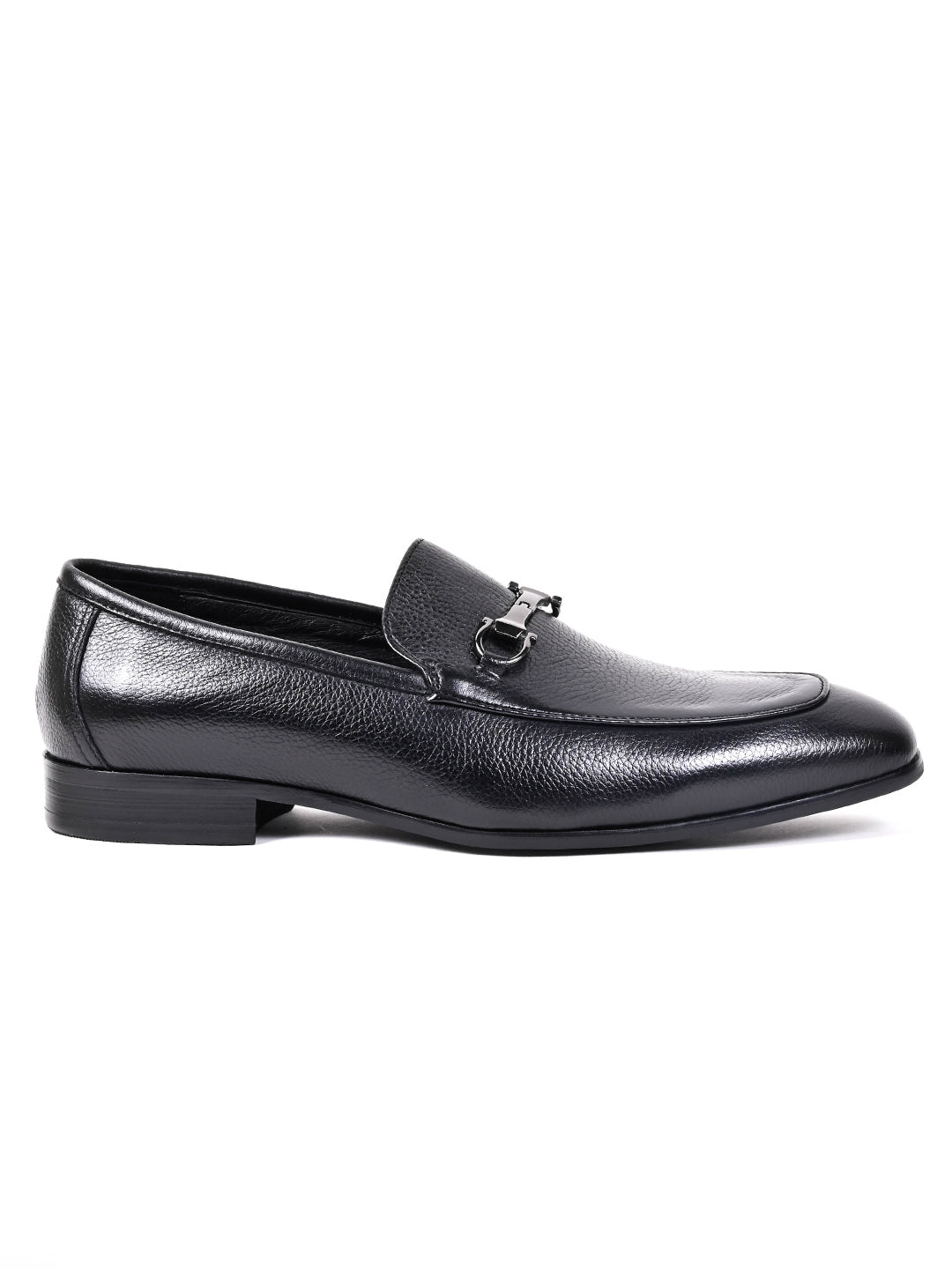 Men, Men Footwear, Black Loafers