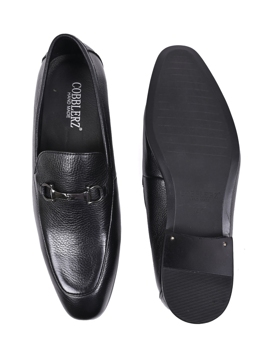 Men, Men Footwear, Black Loafers