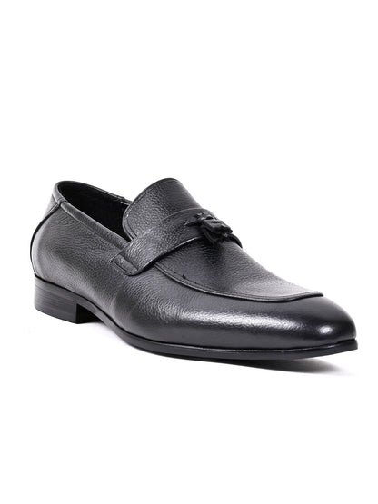 Men, Men Footwear, Black Formal Loafers