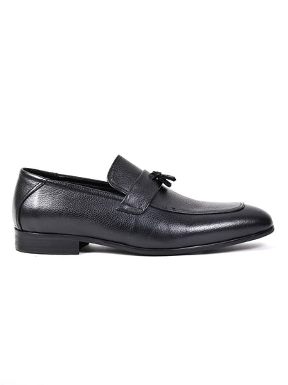 Men, Men Footwear, Black Formal Loafers