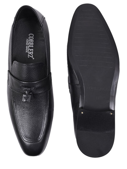 Men, Men Footwear, Black Formal Loafers