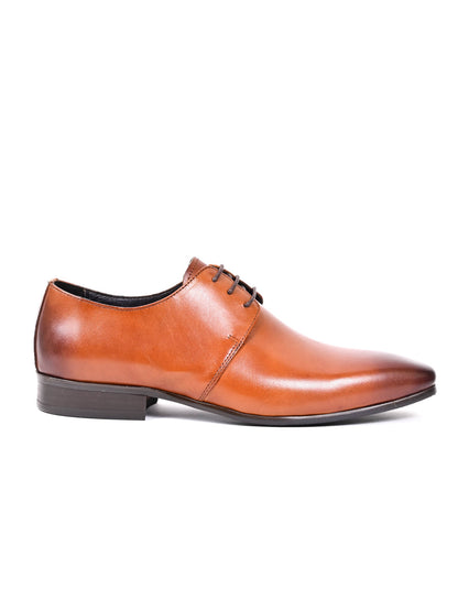 Men, Men Footwear, Tan Derby Formal Shoes