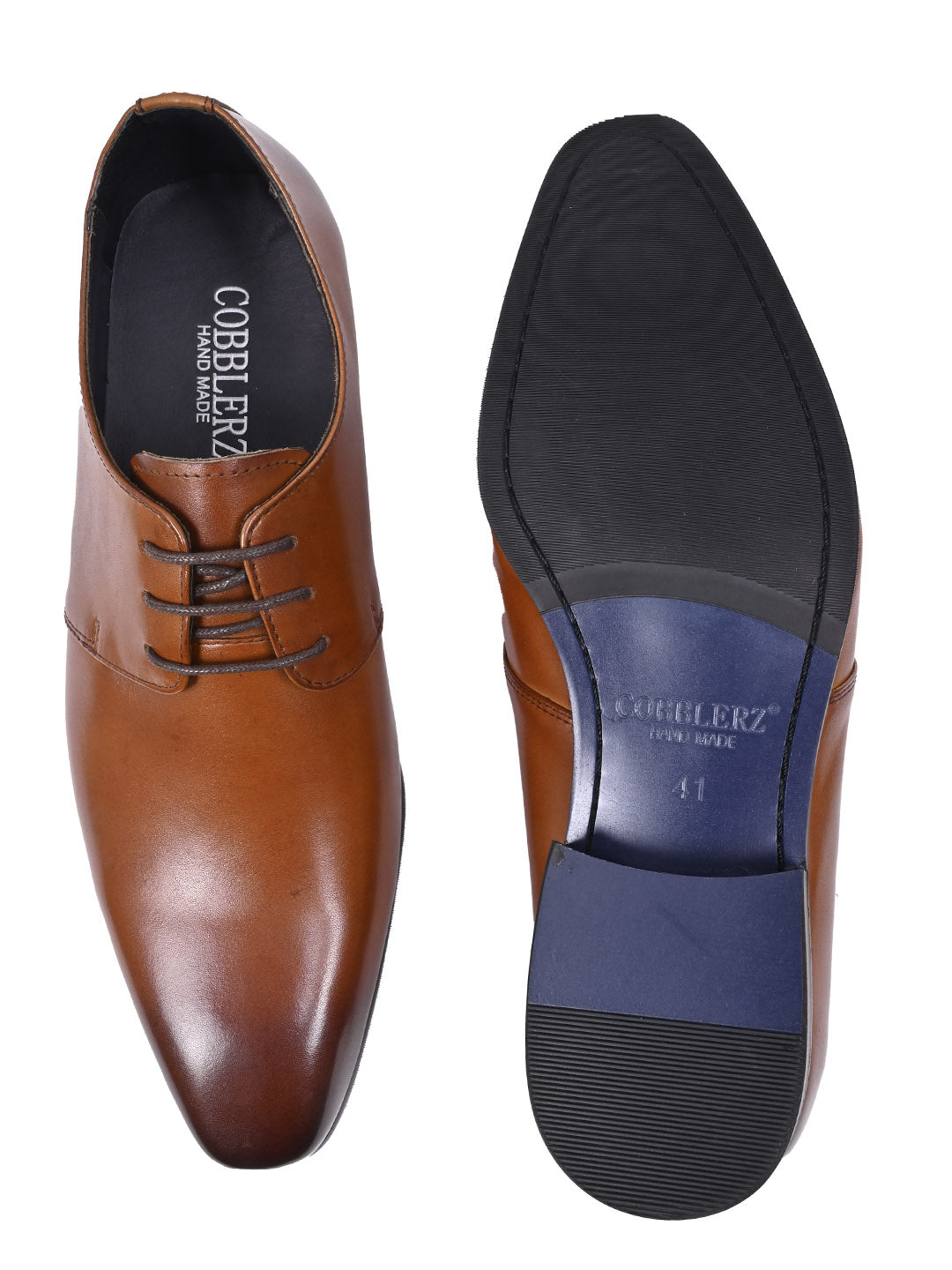 Men, Men Footwear, Tan Derby Formal Shoes