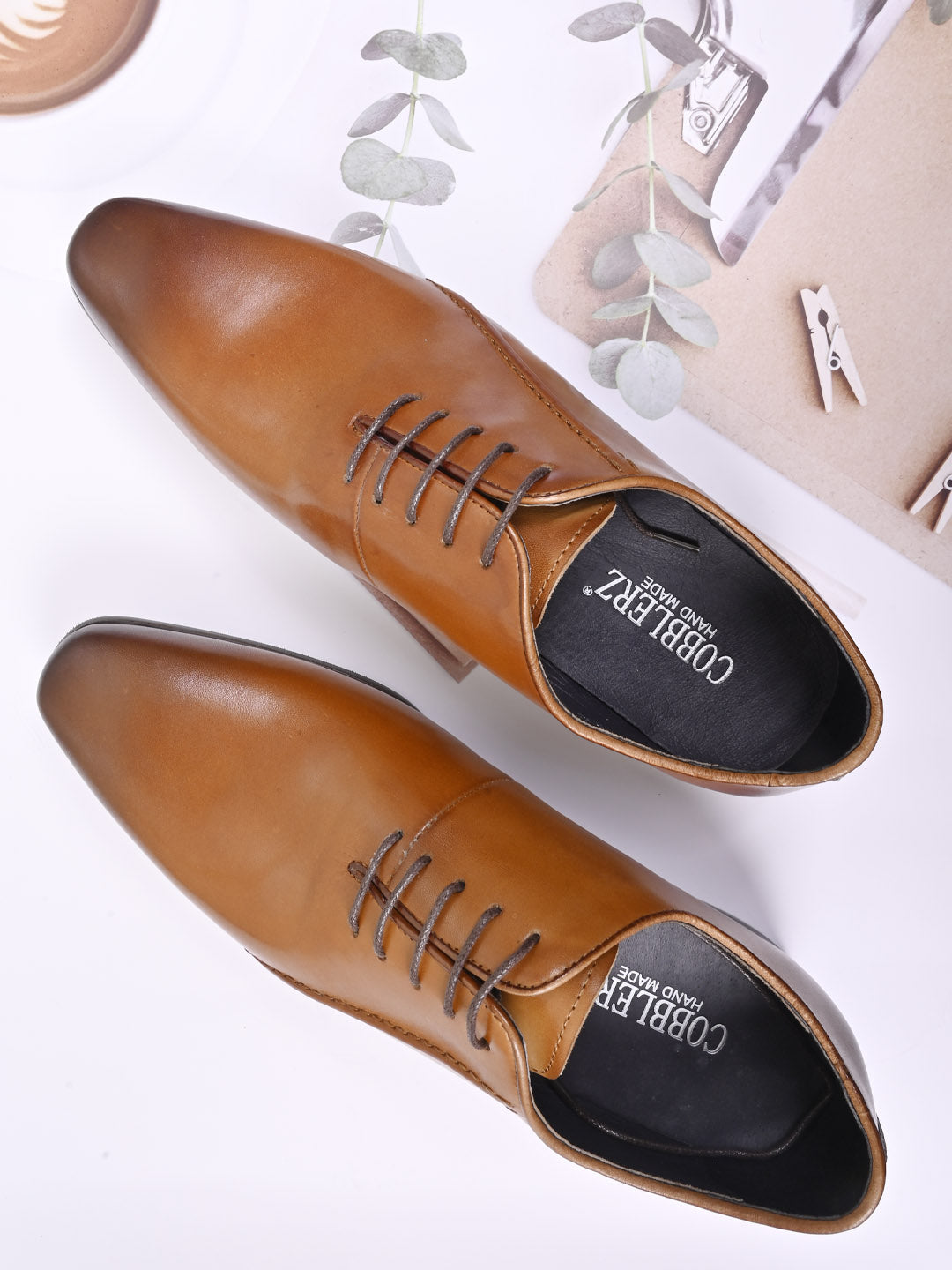 Men, Men Footwear, Tan Oxfords