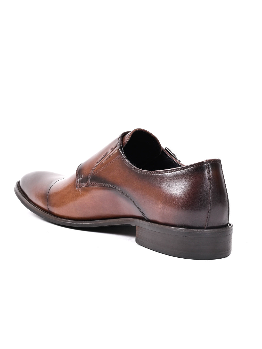 Men, Men Footwear, Brown Monk Formal Shoes