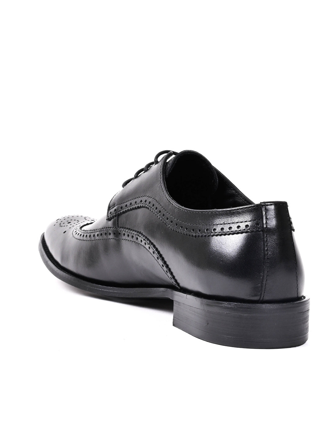 Men, Men Footwear, Black Derby Formal Shoes